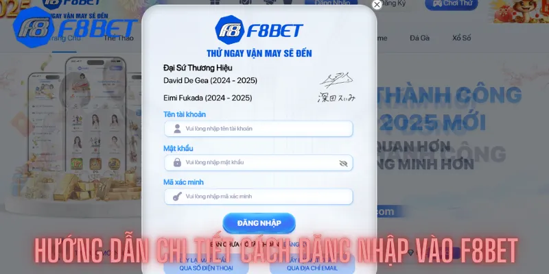 Hướng dẫn chi tiết cách đăng nhập vào F8bet