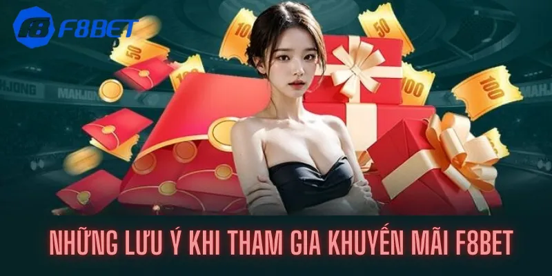 Những lưu ý khi tham gia khuyến mãi F8bet